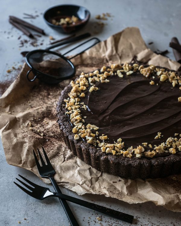 Schoko-Tarte mit Walnusskaramell - Stina Spiegelberg