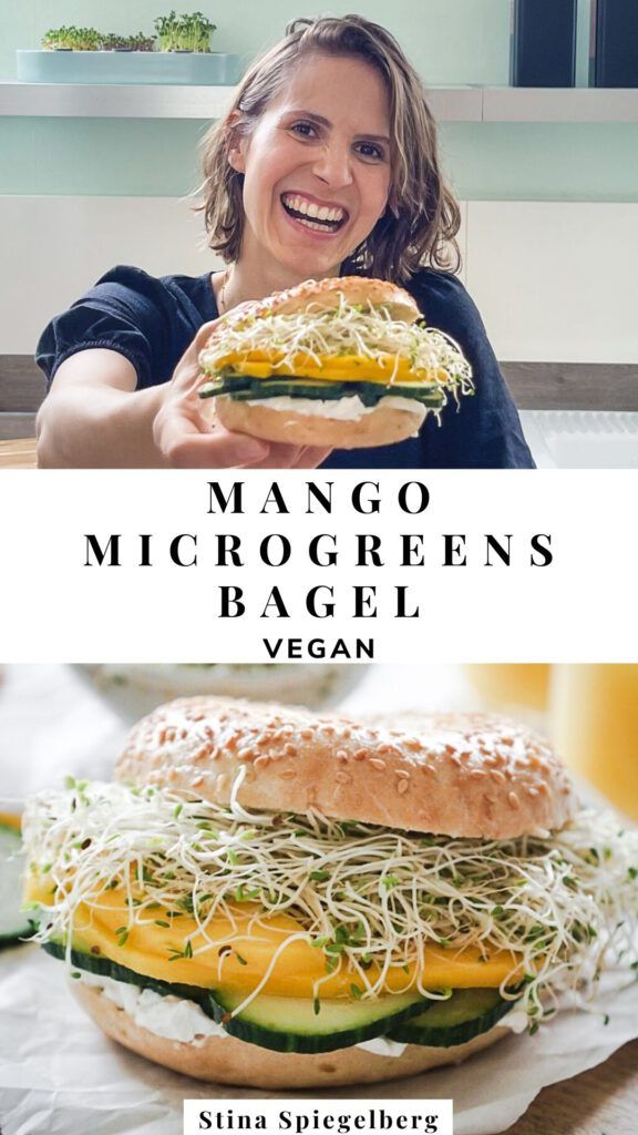Mango-Microgreens-Bagel