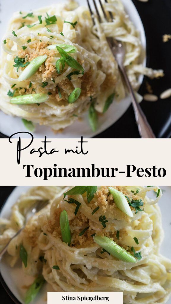 Pasta mit Topinambur-Pesto