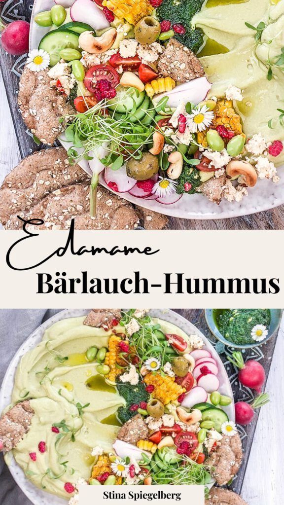 Edamame-Bärlauch-Hummus
