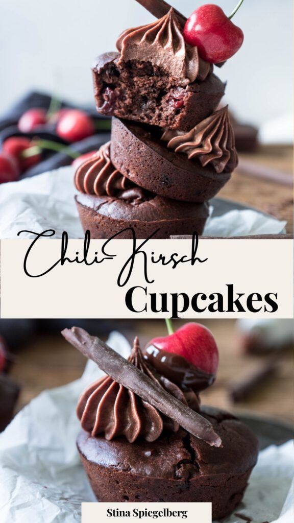 Chili-Kirsch-Cupcakes
