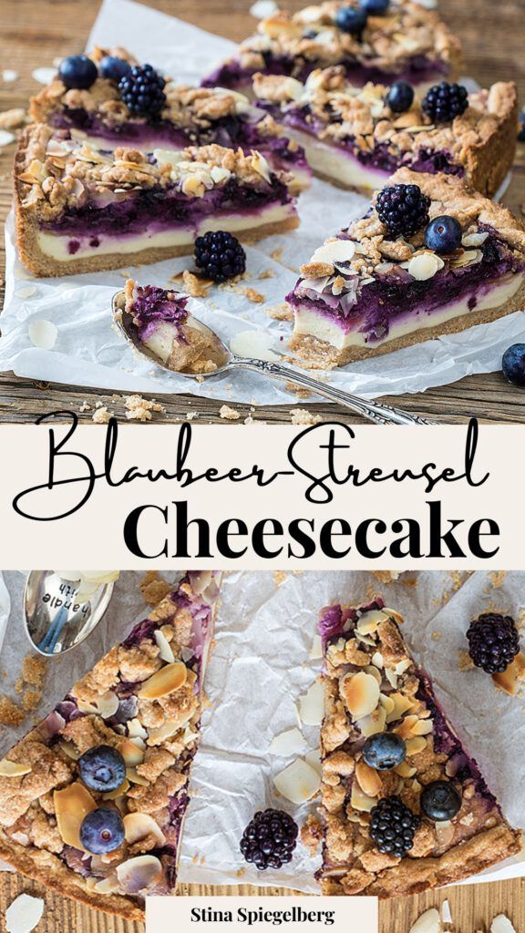 Blaubeer-Streusel-Cheesecake
