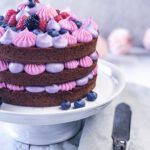 Naked Schoko-Beeren Torte
