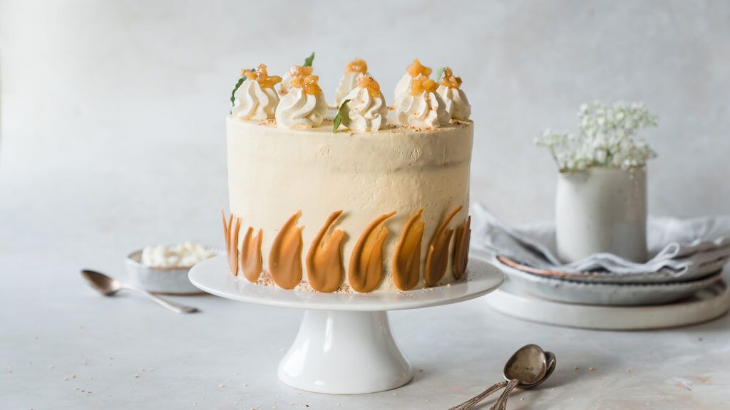 Bratapfel-Käsekuchentorte