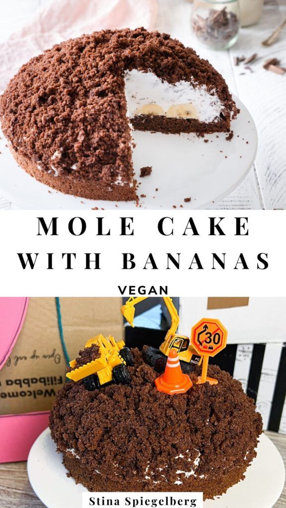 Mole cake with Bananas