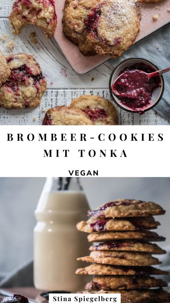 Brombeer-Cookies mit Tonka
