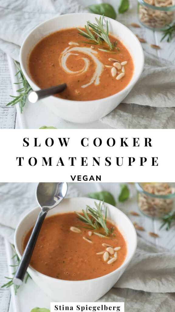 Slow Cooker Tomatensuppe
