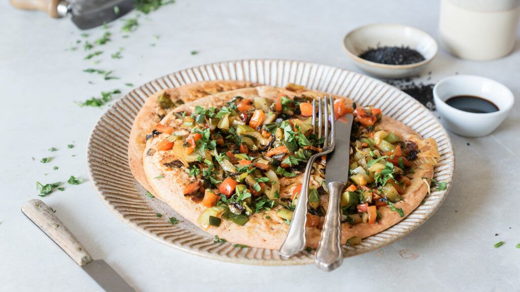 veganer Gemüsepfannkuchen von Stina Spiegelberg Veganpassion