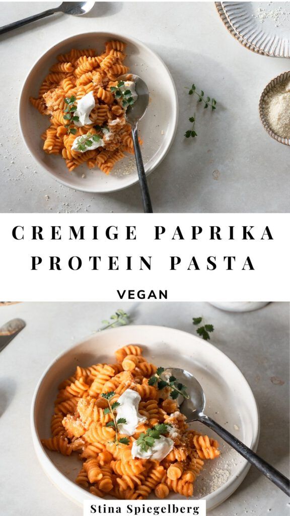 Cremige Paprika Protein Pasta
