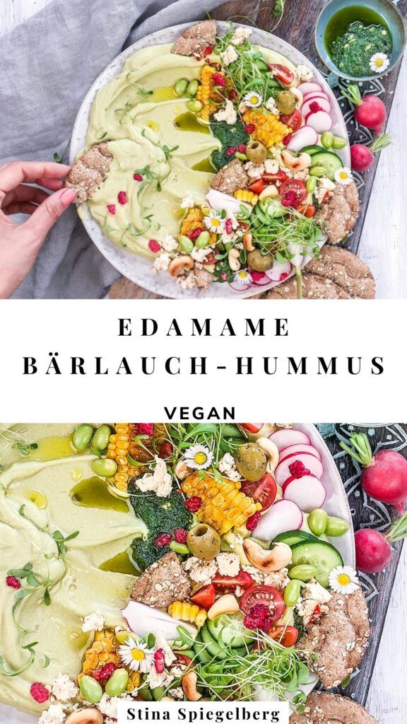 Edamame-Bärlauch-Hummus
