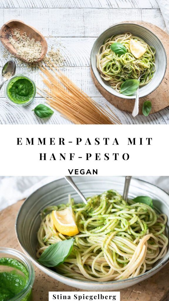 Emmer-Pasta mit Hanf-Pesto

