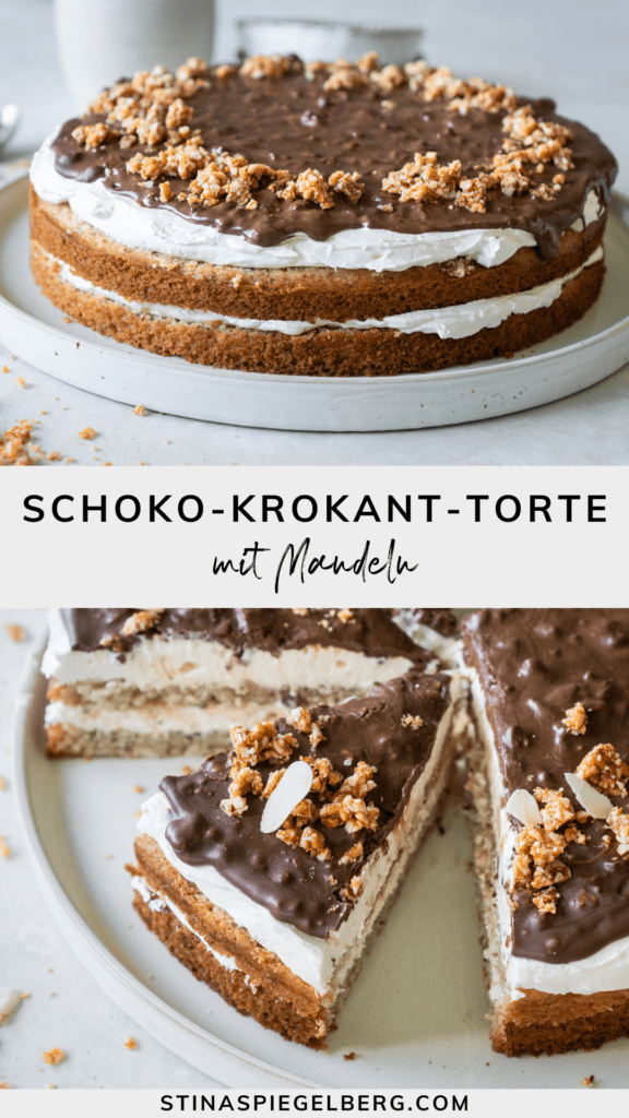 Vegane Schoko-Krokant-Torte